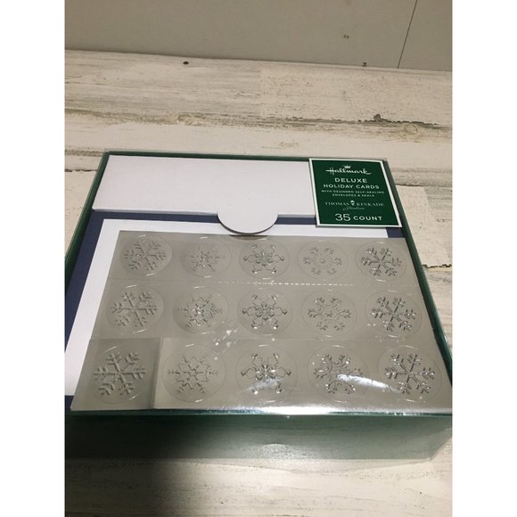 Hallmark Deluxe Holiday Cards with designed self sealing envelopes & seals - Picture 1 of 2